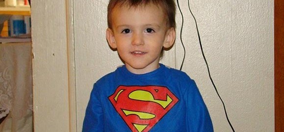 Superman as a 3yr old