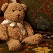 brown teddy bear sitting